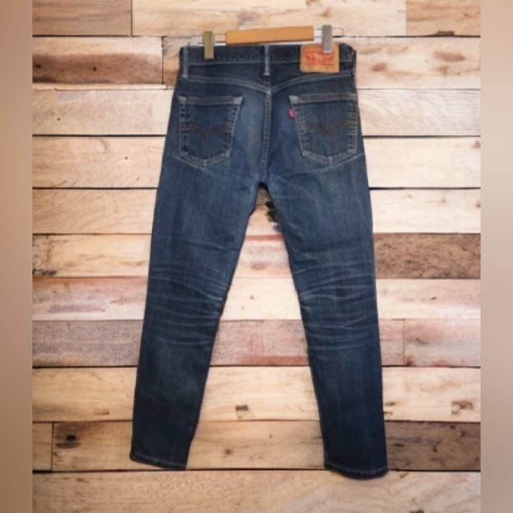 Levi's 511 Dark Wash W/Fade Slim Fit, Straight Cut, Denim, Jeans-EUC!! sz30x30👀 - Picture 4 of 5